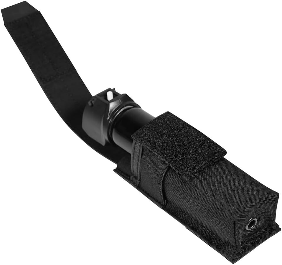 Multi-Size Adjustable Flashlight Holster with MOLLE & Belt Loop - Tactical Carry