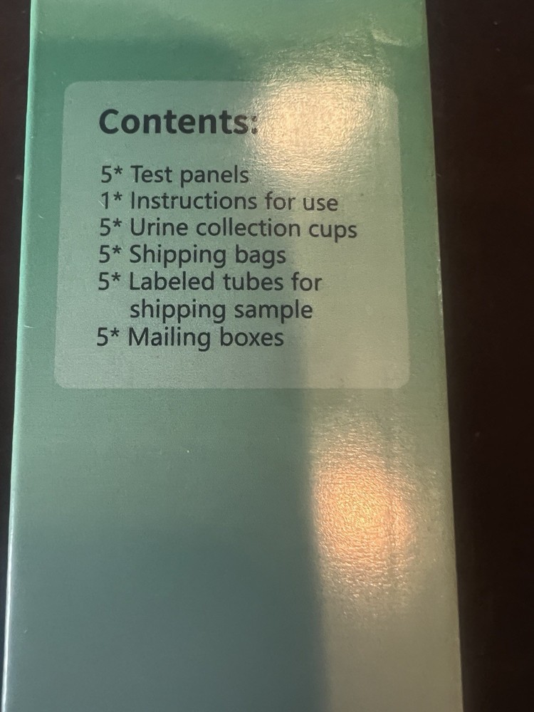 (5 pack) 6 Panel Urine Multi-Drug Test Dip Card