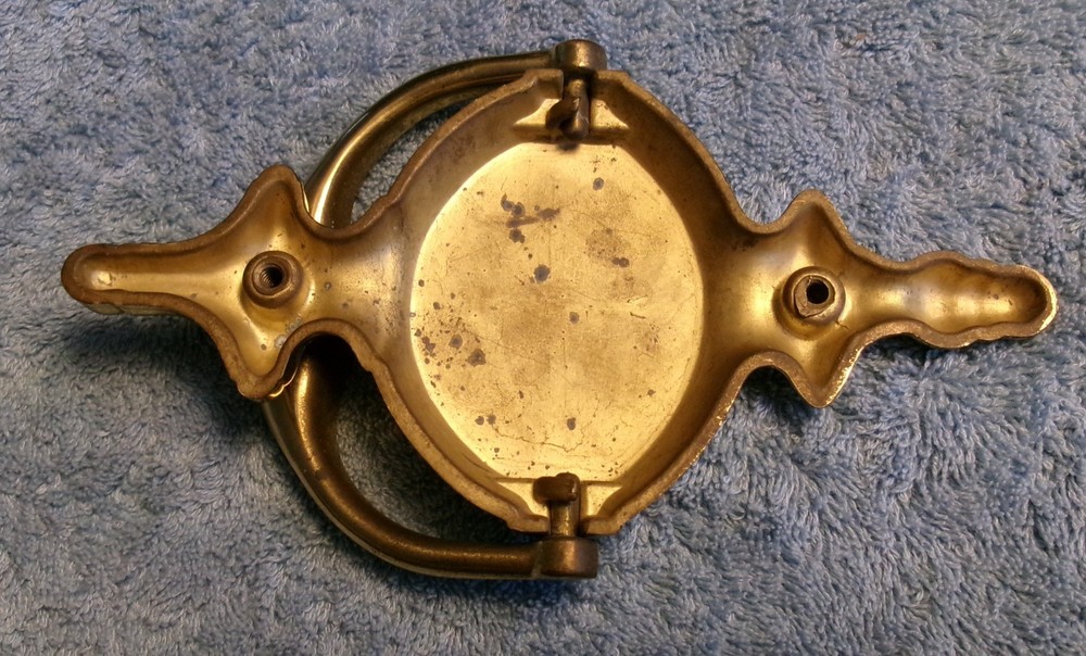 Solid Brass Door Knocker – Classic Design – Vintage Hardware 7" Exc. Cond.