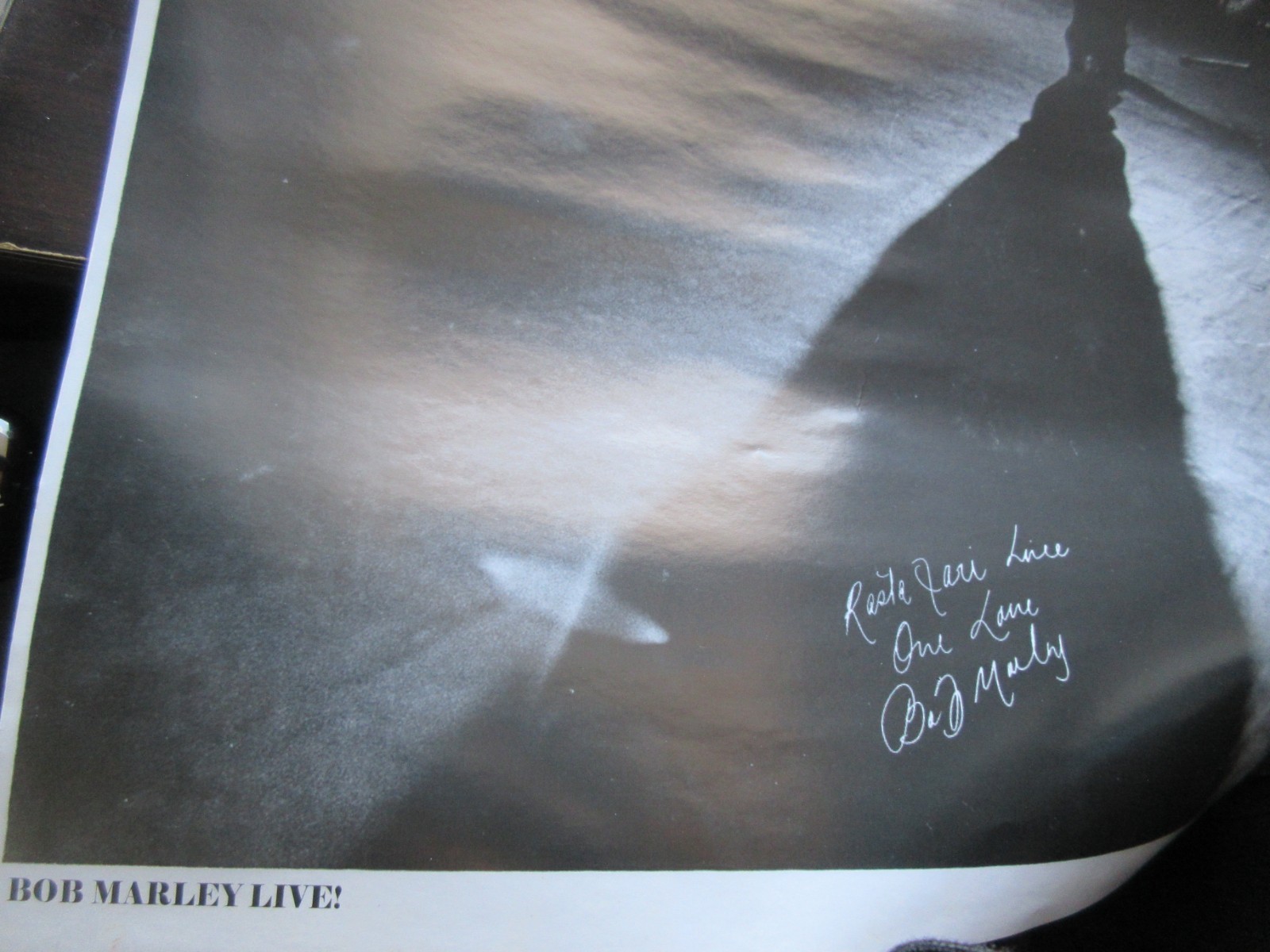 Bob Marley Live ! Japan Poster The Wailers Reggae