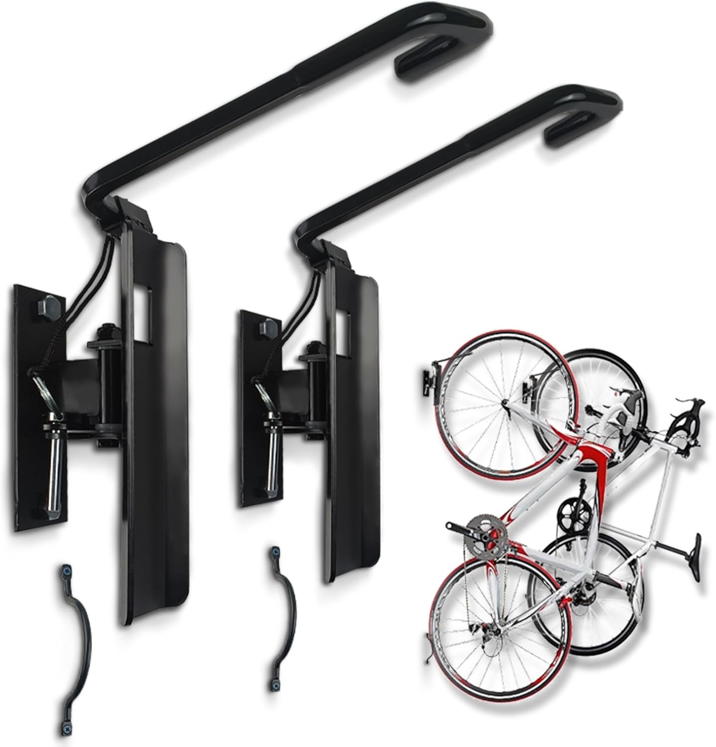 2 Pack - Swivel Bike Rack Garage Wall Mount, Bike Hangers for Garage, BRAND NEW