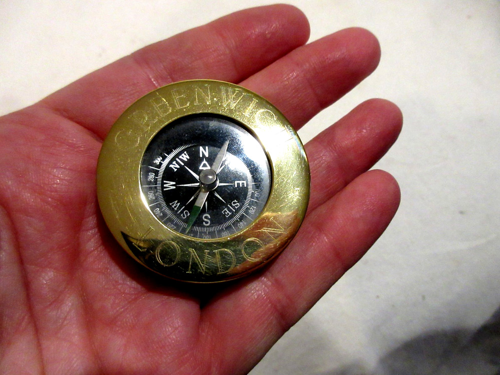 Greenwich London Brass Compass