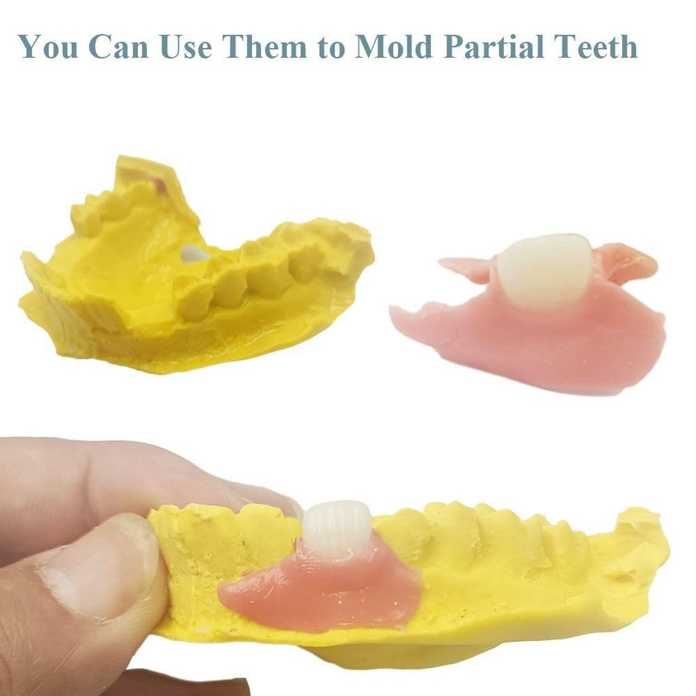 Fake Teeth-DIY Dentures-Customizable Denture Solution for Fixing the Missing ...
