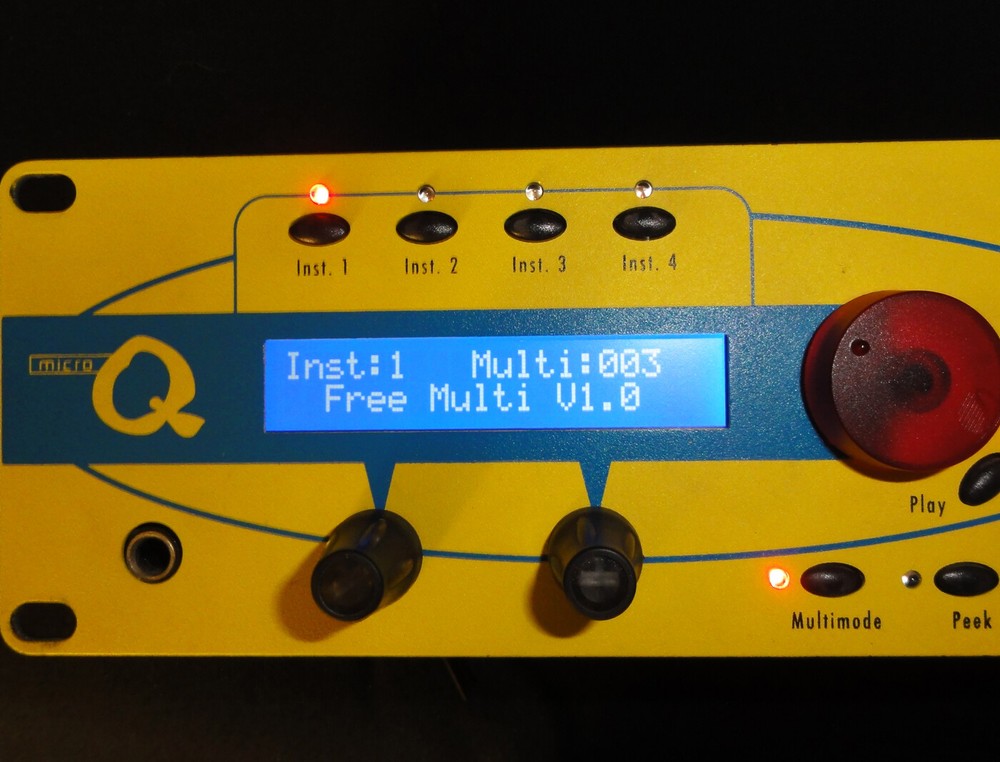 NEW Blue LCD Display for Waldorf MicroQ Micro Q Rack Synth Repair Replacement