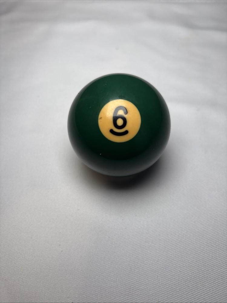 Vintage Bakelite Solid Green #6 Ball Billiard Pool Replacement 2 1/4" Standard