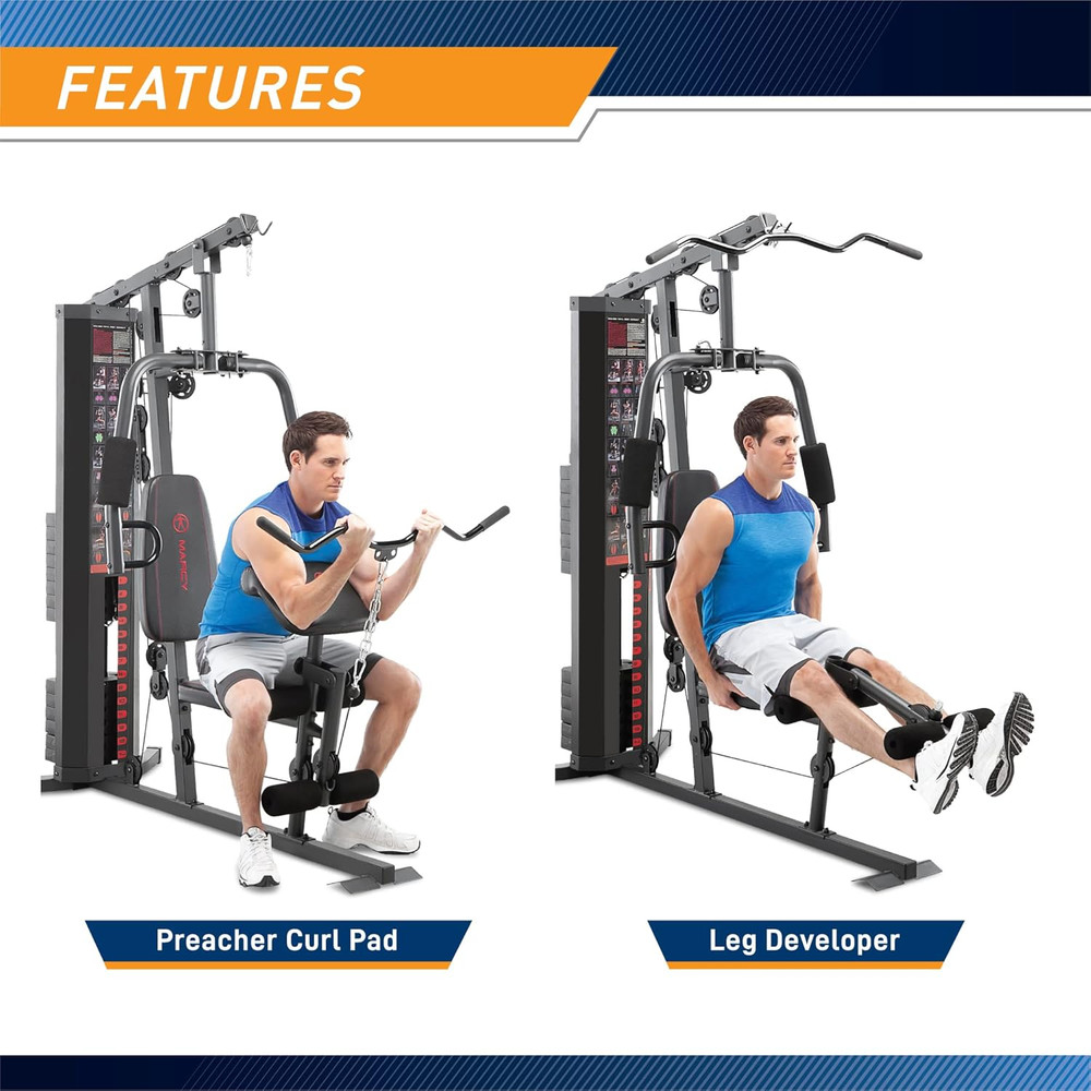 Multifunction Steel Home Gym 150Lb Weight Stack Machine