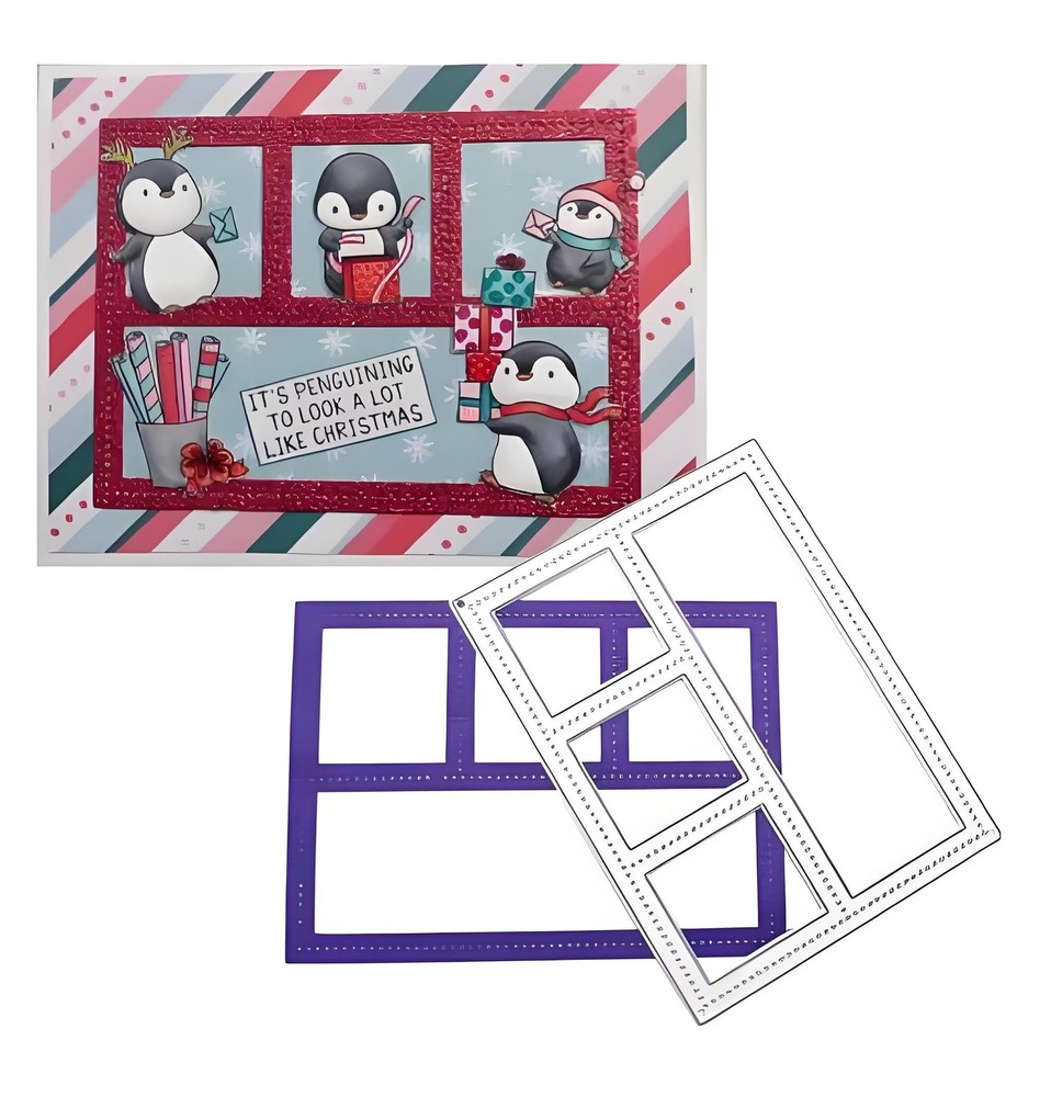 Rectangle Frame Metal Cutting Die Cuts, Rectangle Frame Embossing Stencils DI...