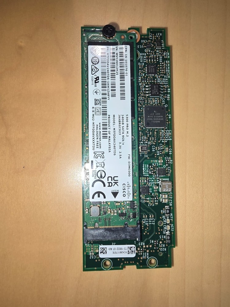 Cisco Boot Optimized M.2 RAID Controller UCS-M2-HWRAID +2x 240GB SSD UCS-M2-240G