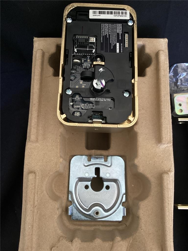 + Emtek EMPowered 2 Touch Key-Free, w/ Bluetooth-Wi-Fi & Deadbolt Satin Brass