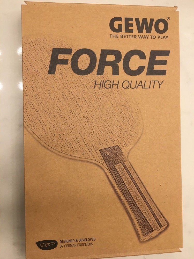 Gewo Force Arc table tennis blade, FL handle