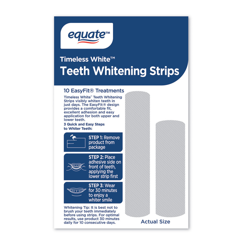 Equate 10 Day Timeless Whitening Strips, 20 Count