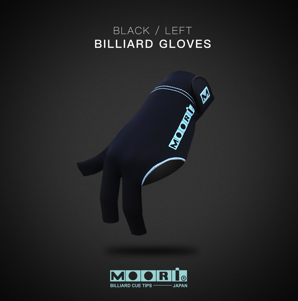 Moori Pool Cue Glove / BLACK/MEDIUM
