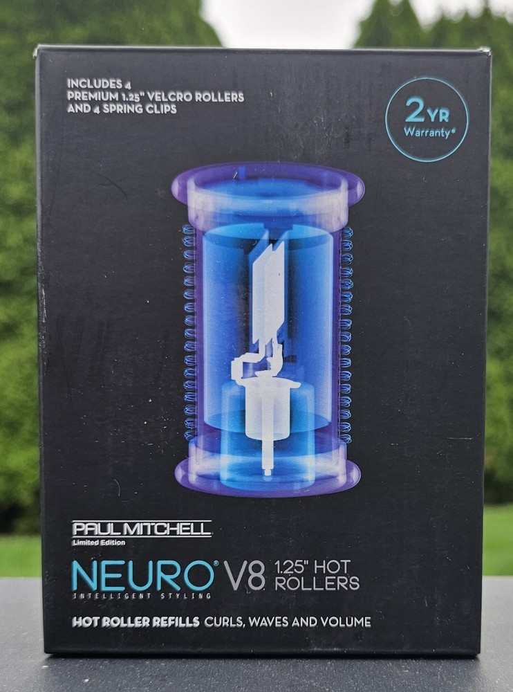 Paul Mitchell Neuro V8 1.25in Hot Rollers Refills Spring Clips New Open Box