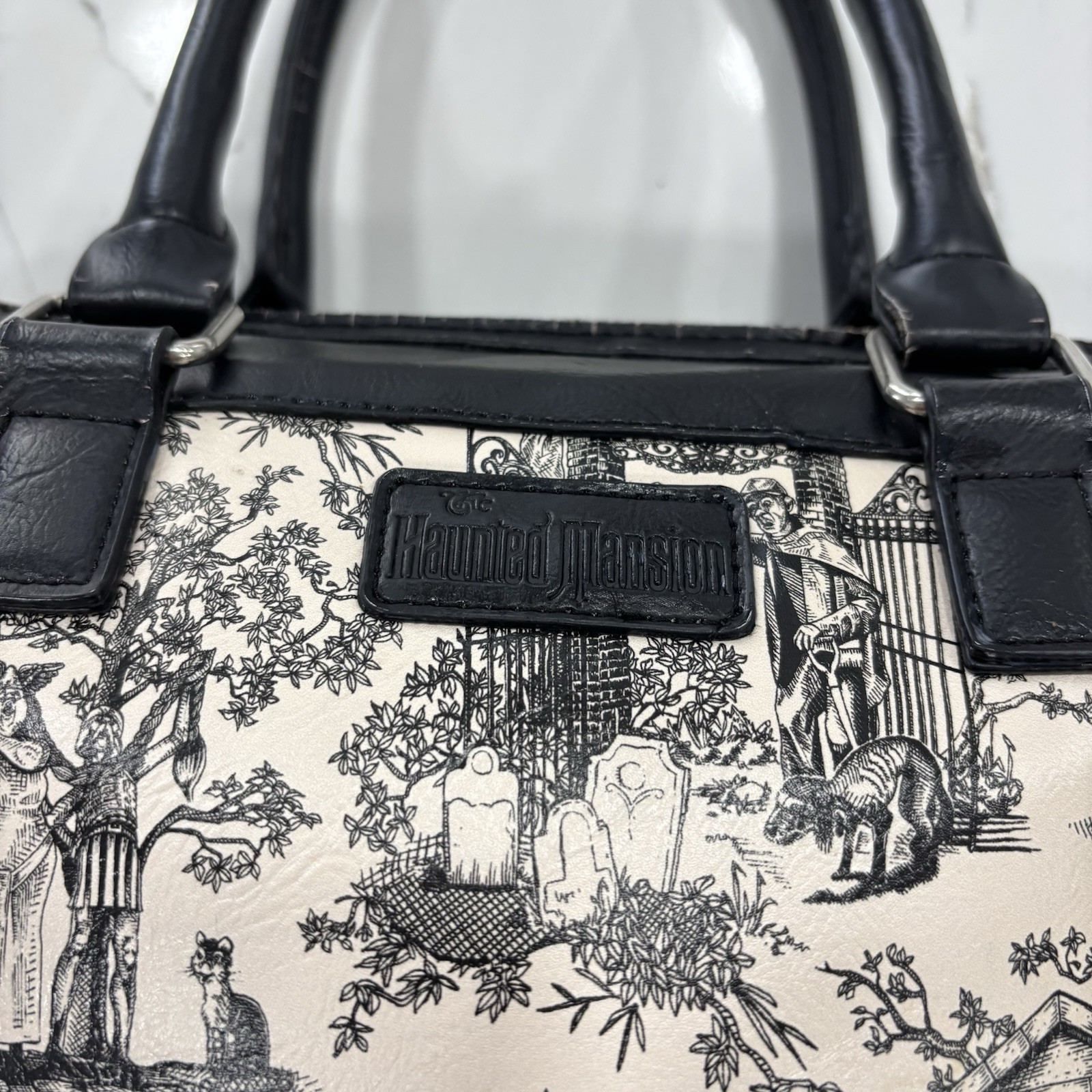 Haunted Mansion Faux Leather Hand Bag Purse Disney Parks Madame Leota Ghost