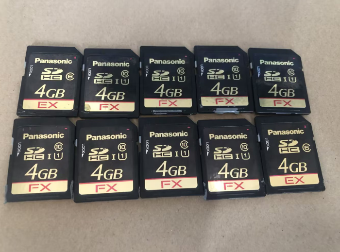 10PCS Panasonic 4GB SD CARD