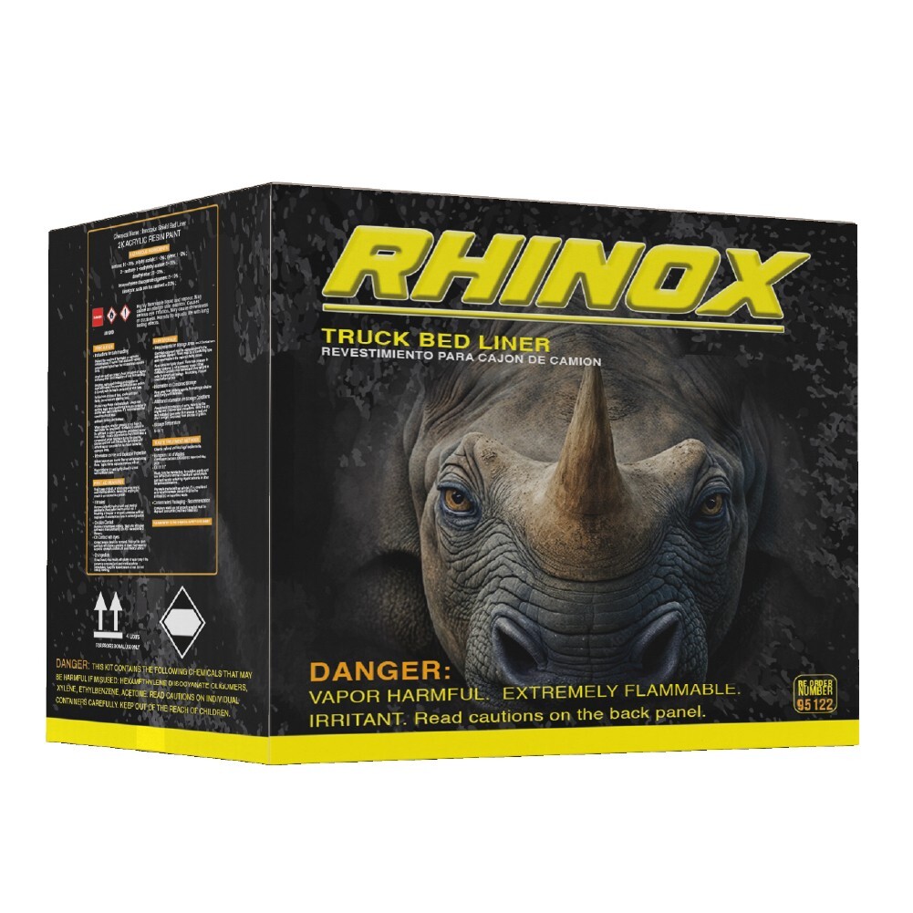 Rhinox Black 2 Gallon Urethane Spray-On Truck Bed Liner Kit with Spray Gun