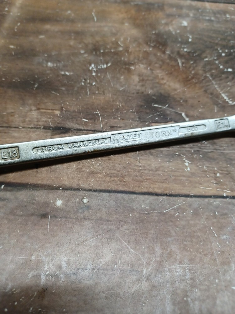 Hazet 609-E14xE18 Torx double box-end wrench E14 x E18