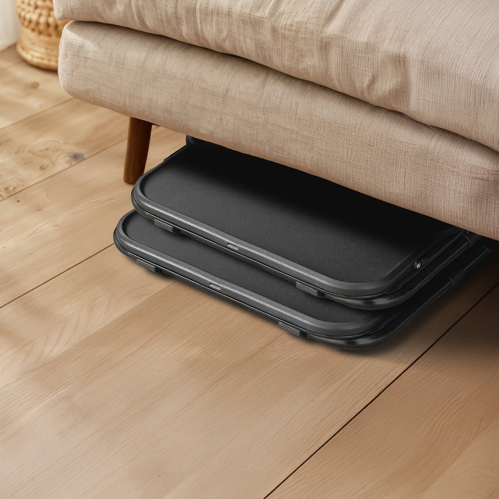 Adjustable Folding Table Portable Small Table Patio Camping/Backyard Black