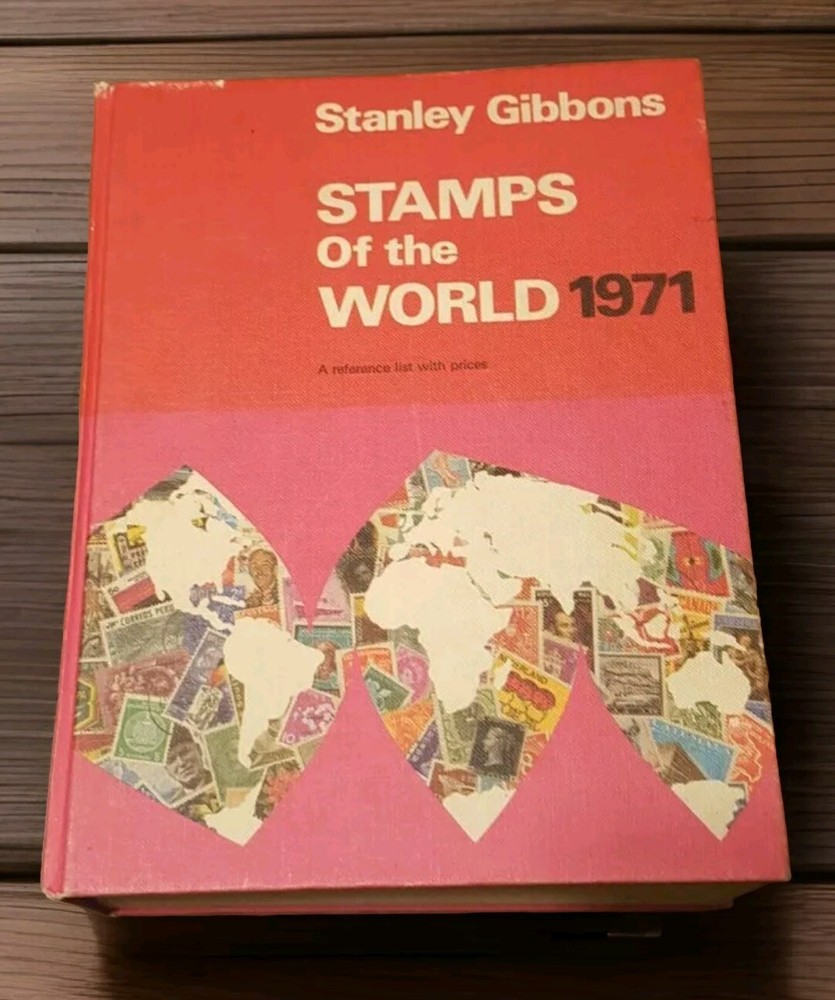 Stanley Gibbons Stamps of World 1971 Vtg Hardcover Book Philately