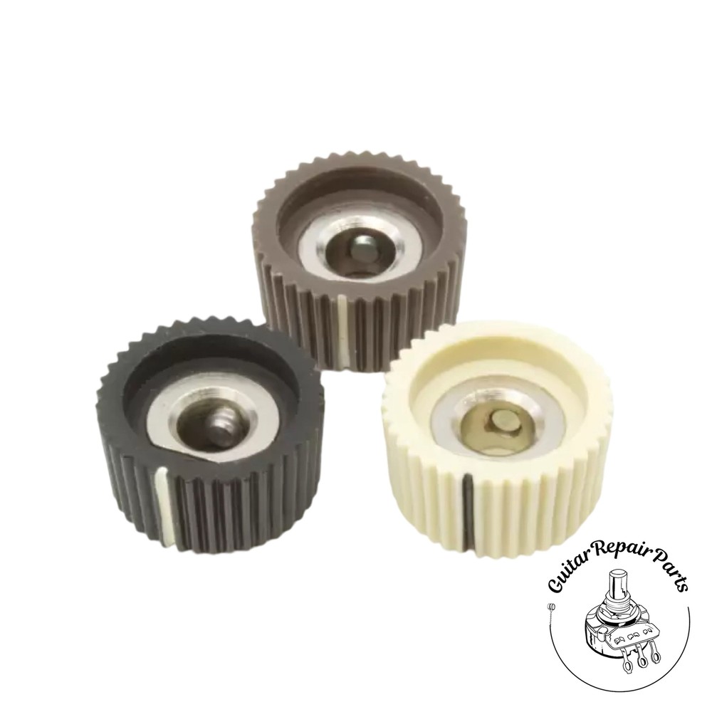 Cupcake Style Radio Amplifier Knob w. Indicator (1 pc) - Brown