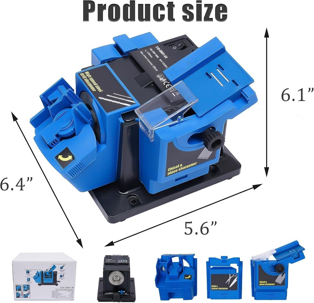 Electric Drill Bit , 3-in-1 Multifunction Electric Sharpening Machine for Kni...