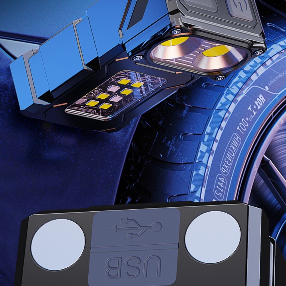 Multitool for Outdoor Camping Keychain Light + USB Rechargeable LED Flashlight