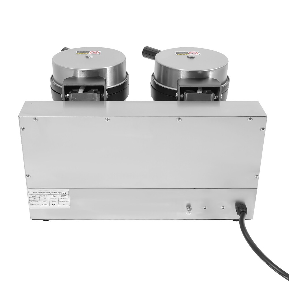 Double Head Waffle Maker Electric Digital Muffin Baker Waffle Making Machine
