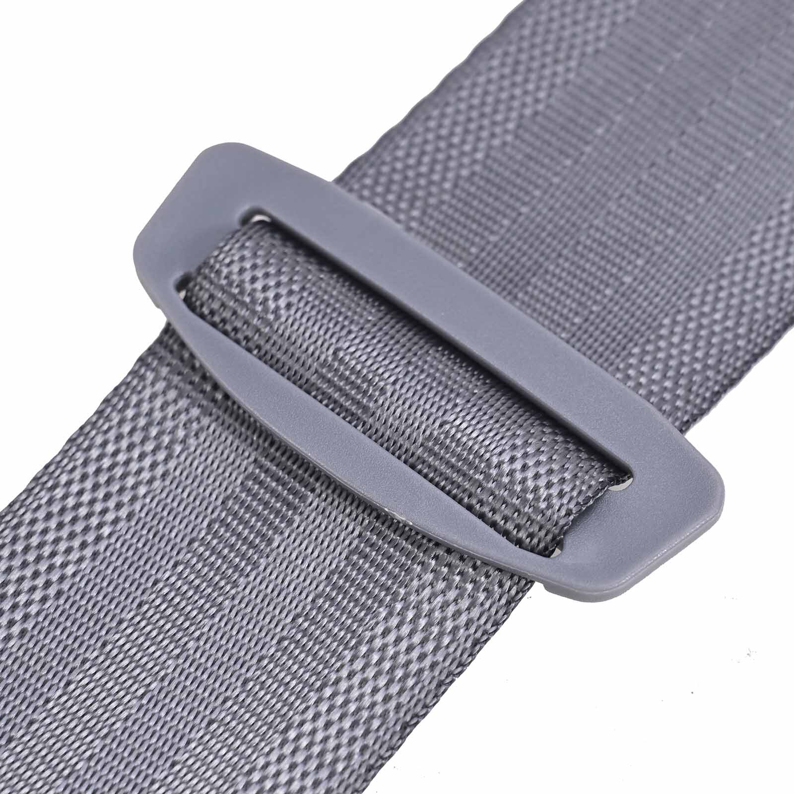 2* Retractable 3 Point Fixed sensor Seat Belt Straps Car Adjustable Belt Gray