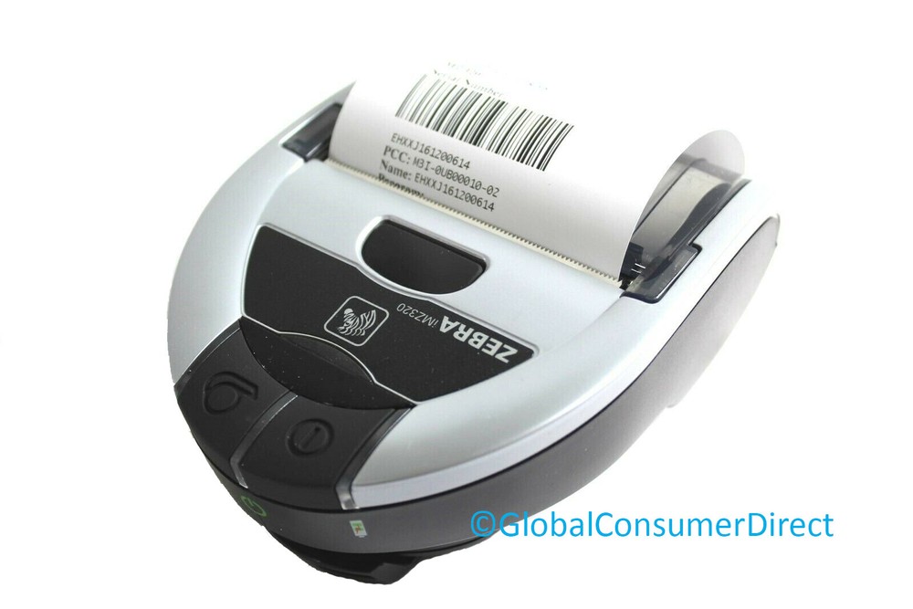 Zebra iMZ320 Mobile Wireless Bluetooth Thermal Receipt Printer M3I-0UB00010-02