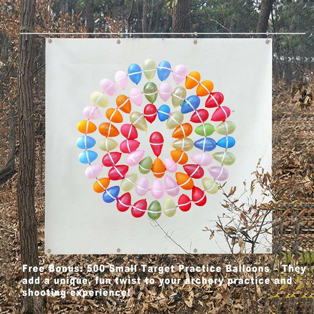 2mm 5ft10ft Camouflage Archery Target Backstop Netting 5×5ft White