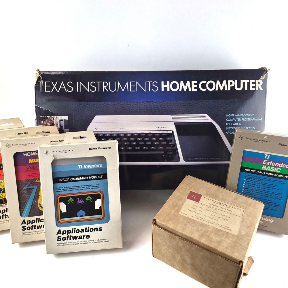 Texas Instruments TI-99/4A Home Computer System Bundle - Tested and Working!
