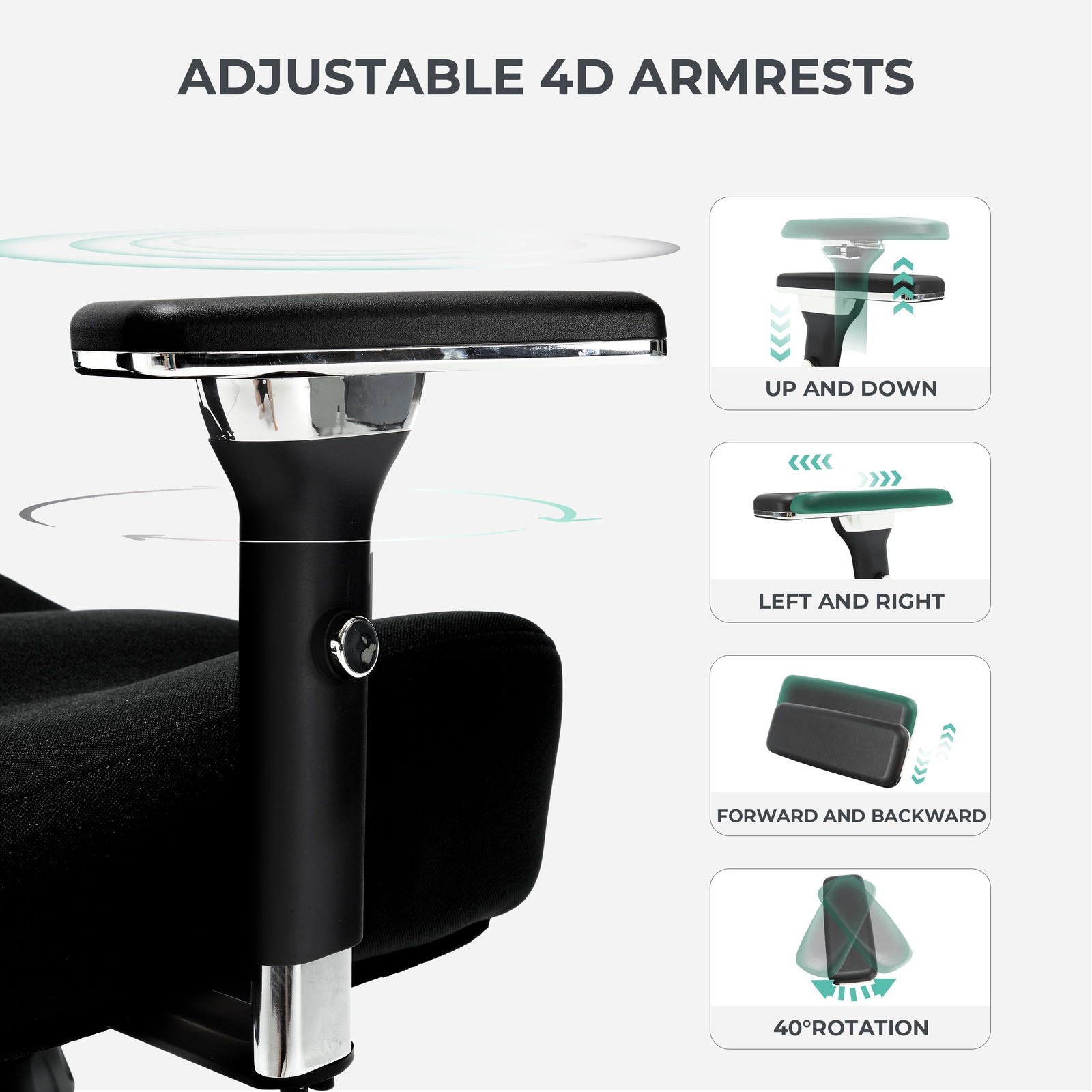 Big and Tall Office Chair 500lbs, Ergonomic Oversize Mesh Desk Chair