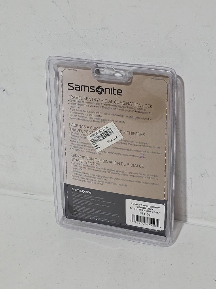 Samsonite Travel Sentry 3 Dial Combination Lock