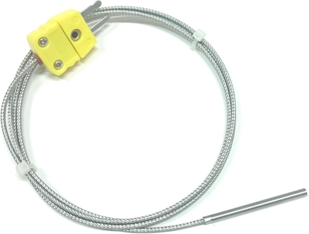 Precision K-Type Sensor Probe 100cm Long - 500°C Metal Head Thermometer