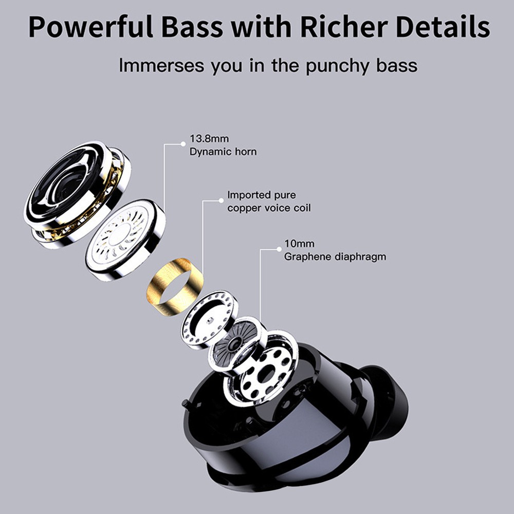 Earphone Q23 PRO Wireless Headset Waterproof Stereo Mini Earhook