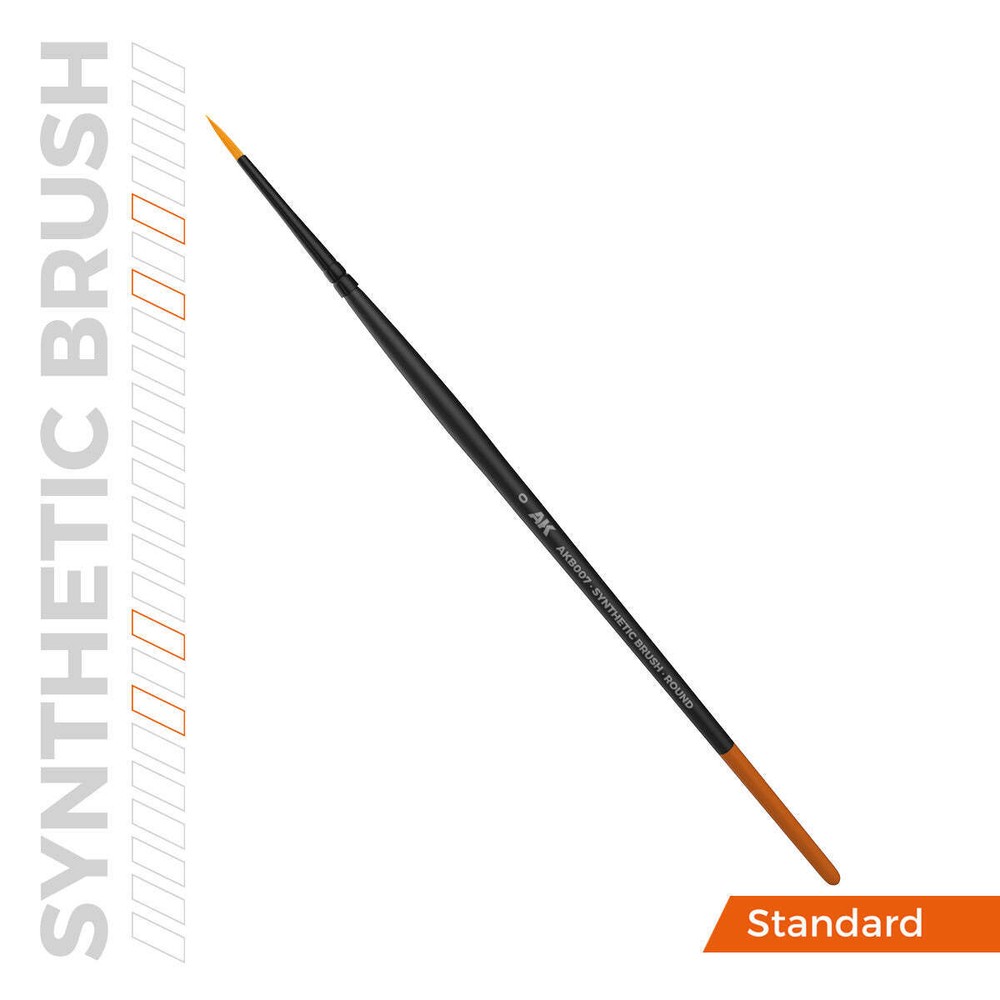 AK Interactive Synthetic Brush Round 0
