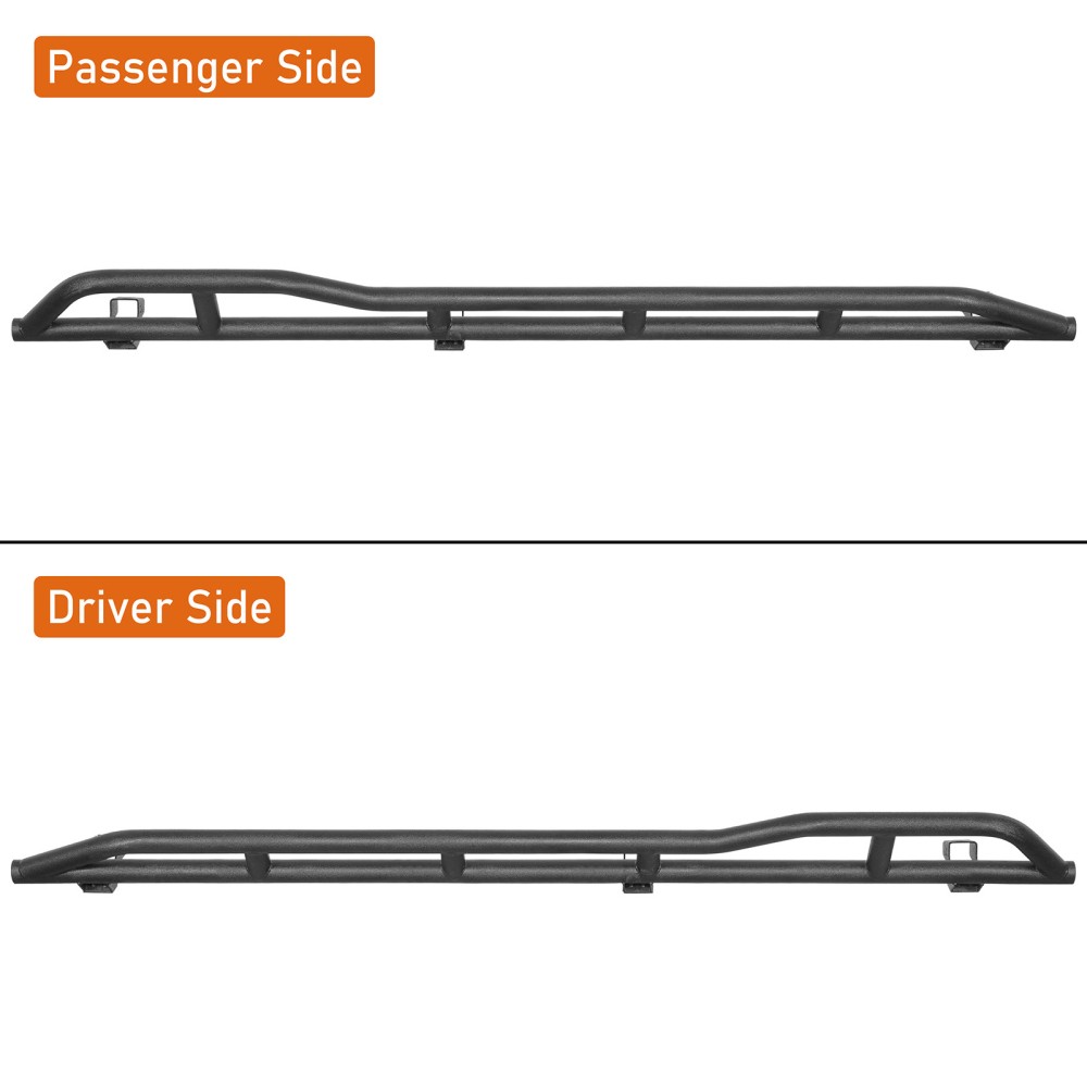 Fit 2007-2021 Toyota Tundra Crew Cab 4-door 2Pcs Steel Tube Slider Rocker Guards