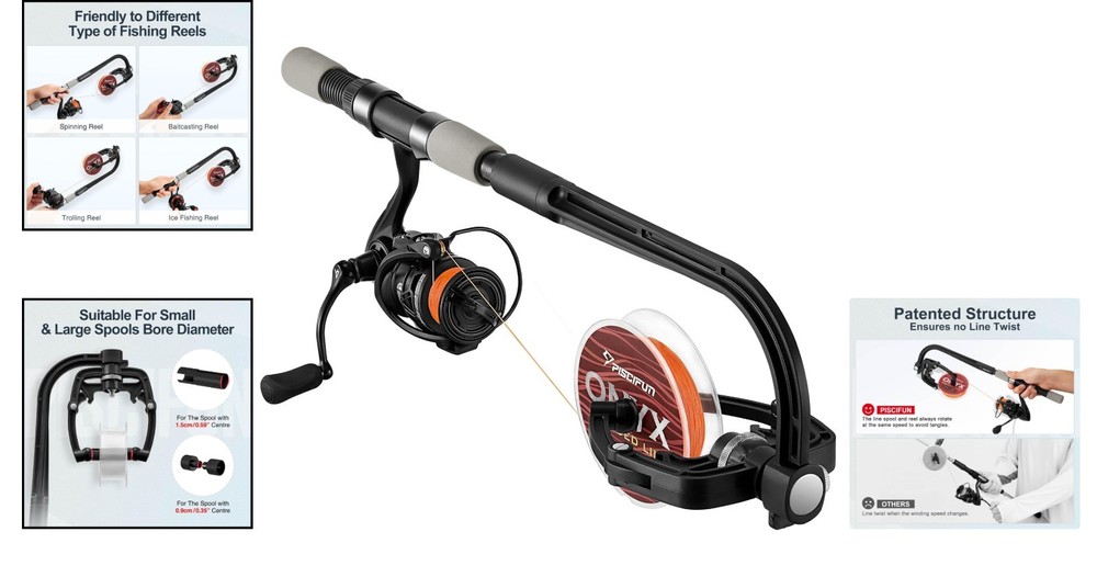 Automatic Fishing Line Winder Spooler - Compact & Efficient Spooling System