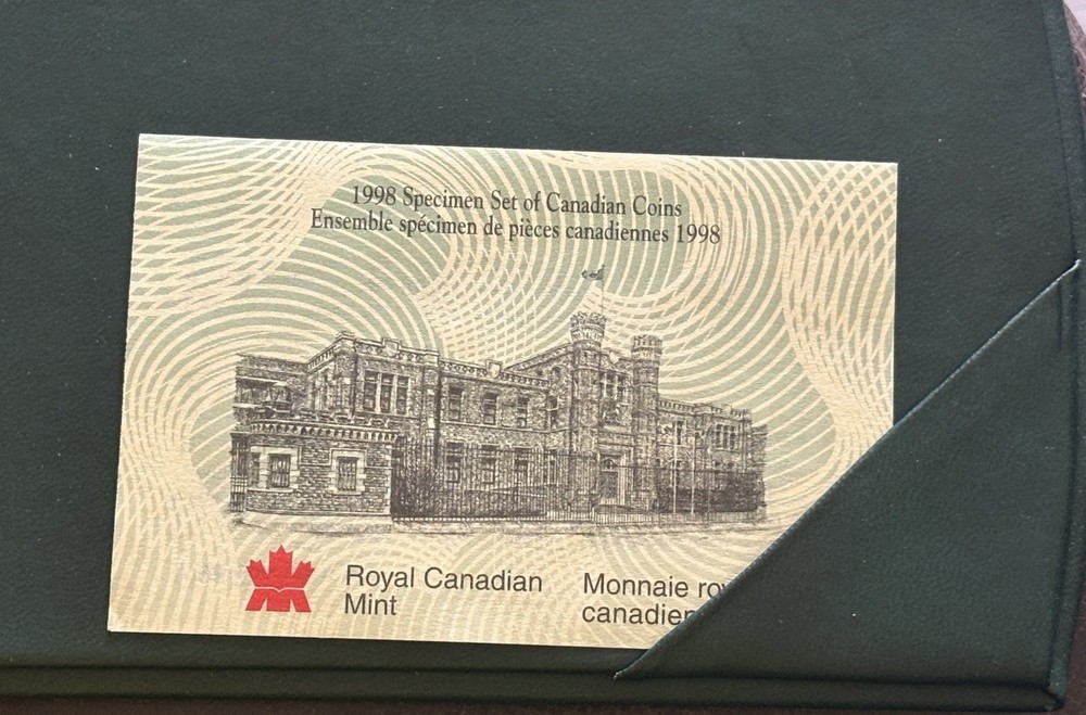 1998 Canada Specimen 7 Coin Set With Box & COA