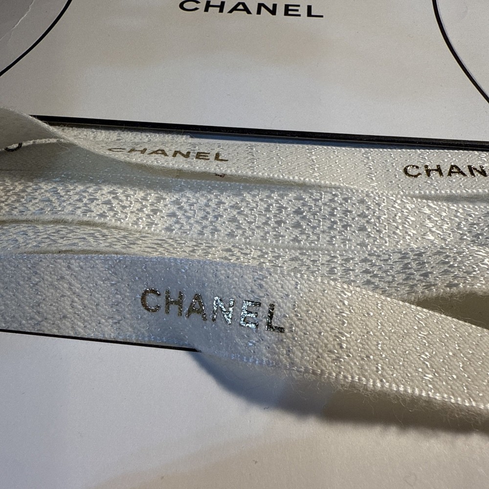 Chanel Ribbon 62” Long & Two (2) Small Chanel Gift Boxes Bundle