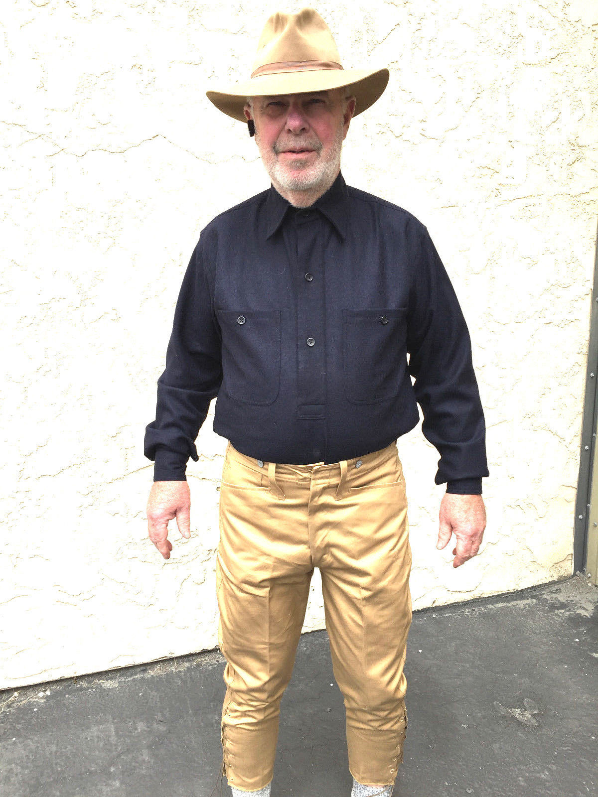 US Army M1883 Blue Wool Shirt Size 52