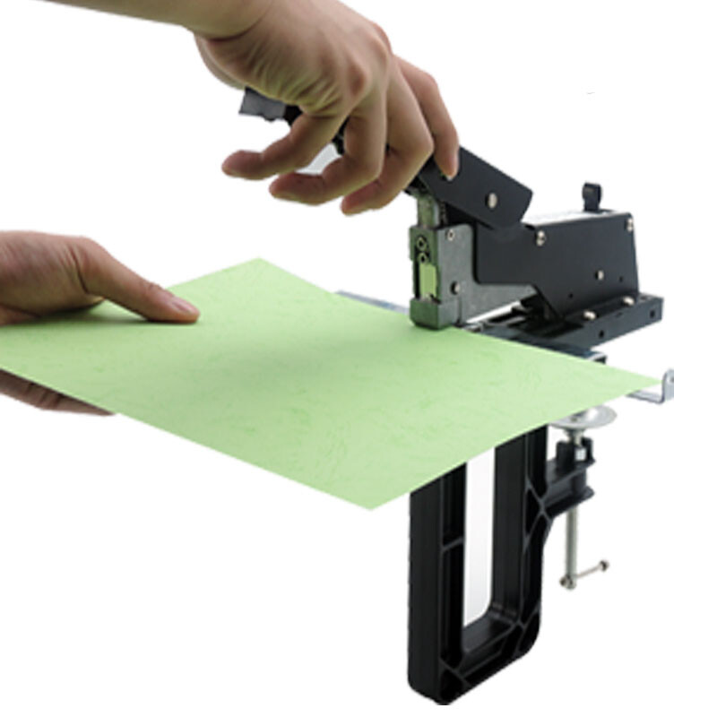Professional Manual Dual Flat Riding Nail Saddle Stitch Stapler Binding Machine