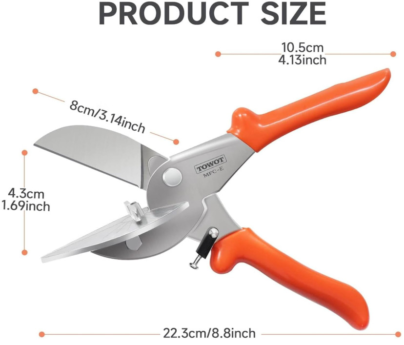 Cortadora de ingletes multiángulo Sharp, ajustable de 45° a 135° NEUVO