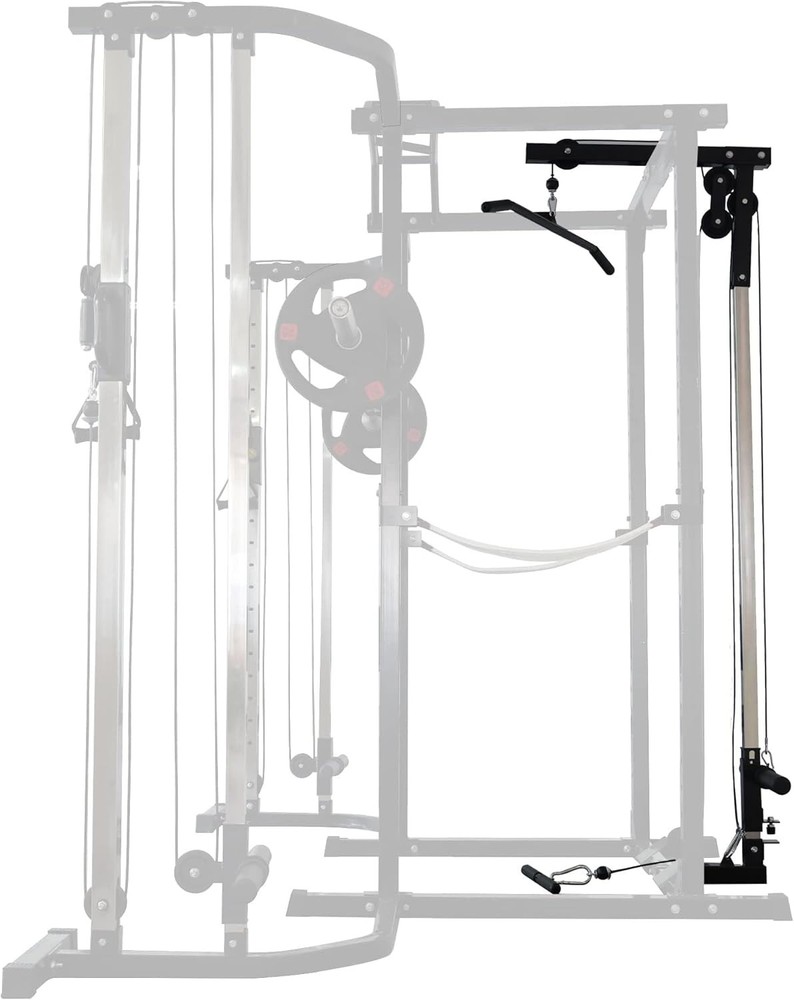 Multi-Function Adjustable Power Cage with J-Hooks, Safety Straps and Optional...