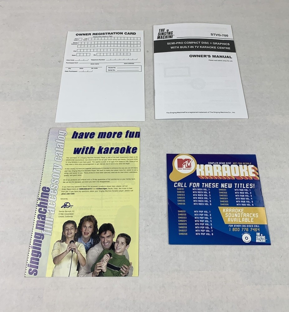 MTV The Singing Machine STVG-700 Karaoke Machine