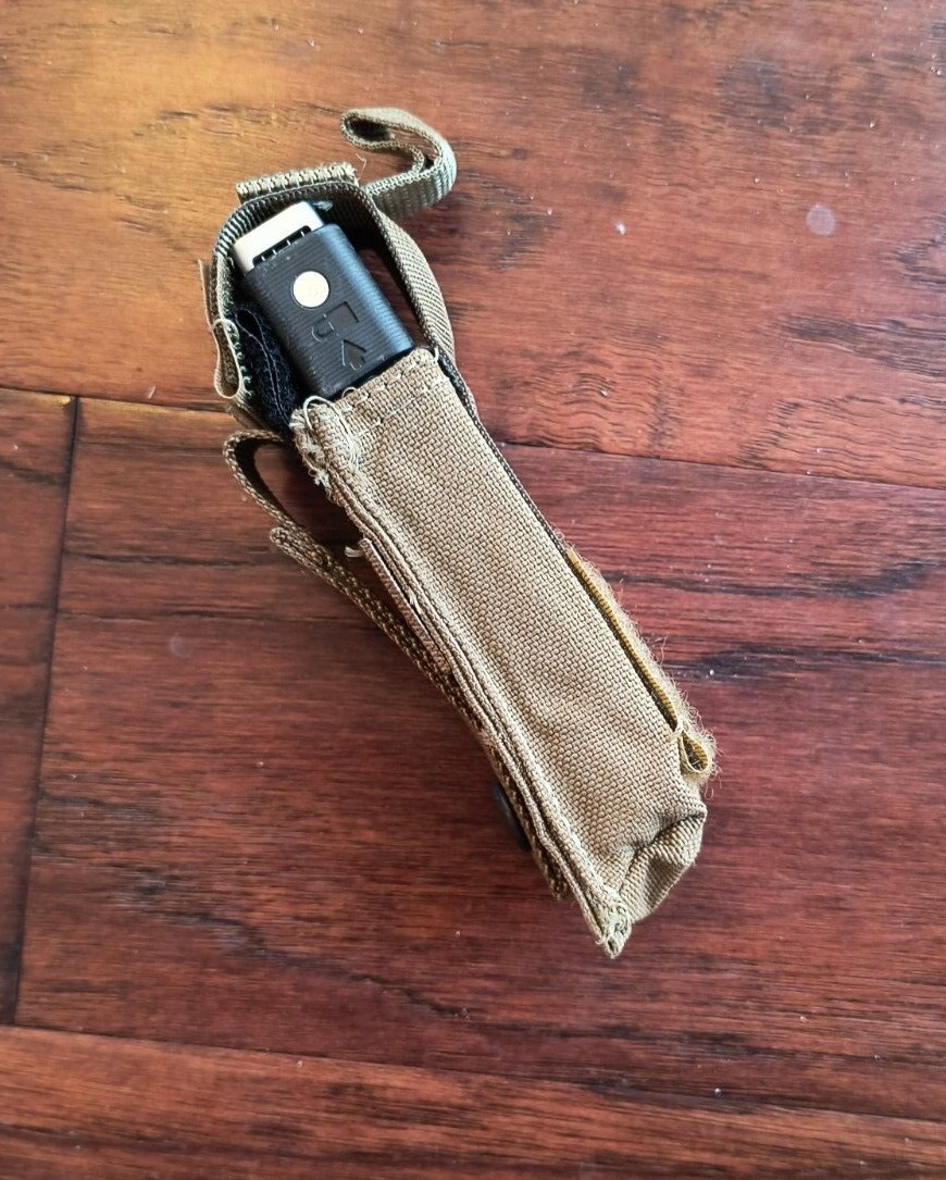 Pouch USMC for 9MM .45 Cal Pistol Mag Clip Ammo FSBE Multi-Tool Coyote Military