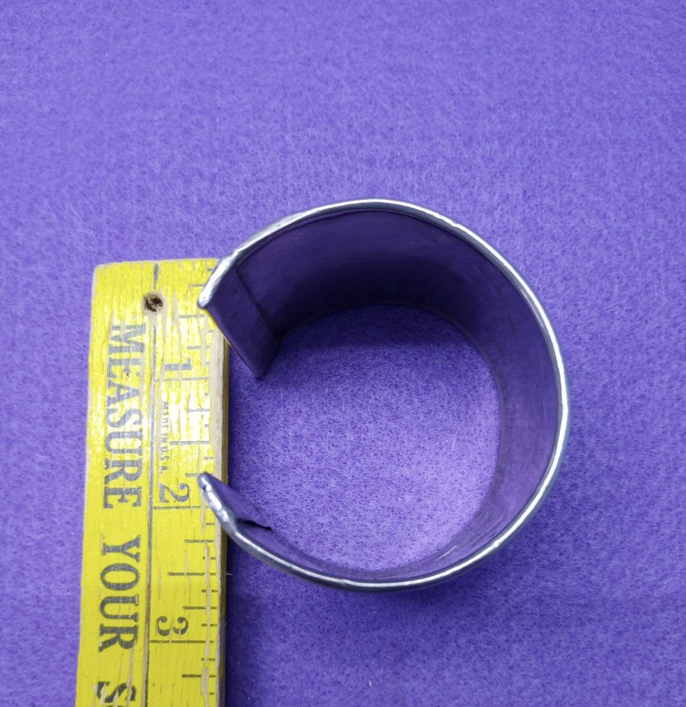 Silver tone 2" Cuff Bracelet