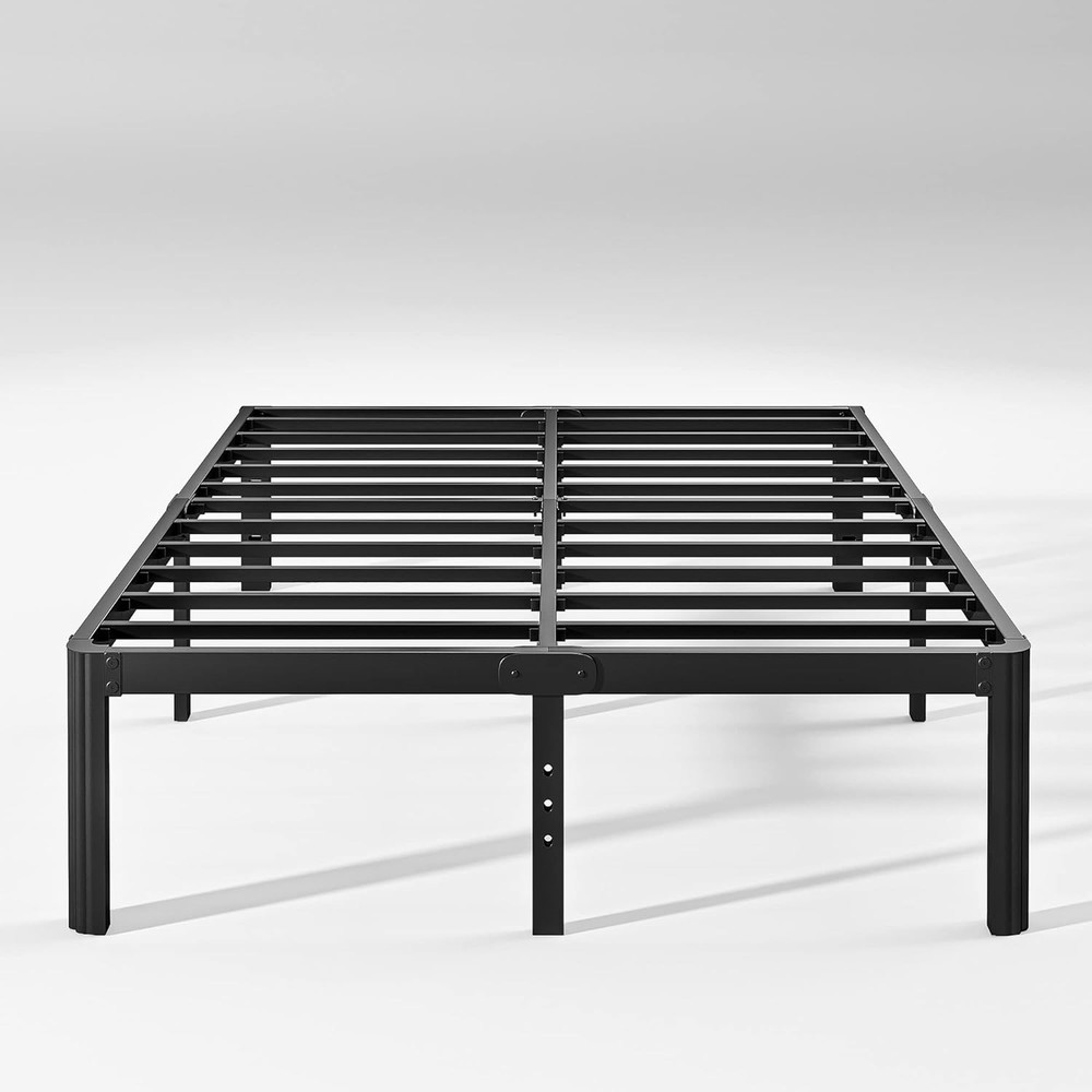 18in Heavy Duty Twin Bed Frame No Box Spring Needed Metal Platform Bed Frame