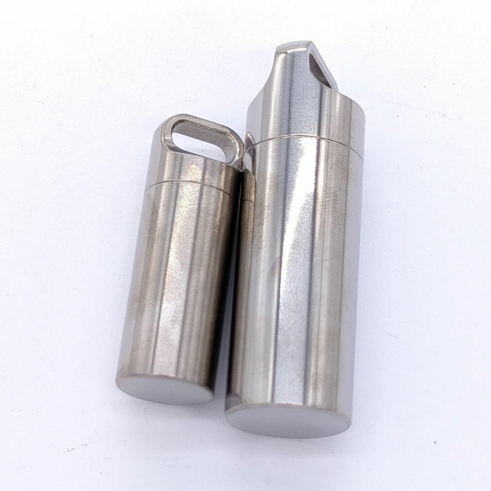 Solid Titanium Alloy Waterproof Medicine Pill Box Outdoor Survival Multi Tools