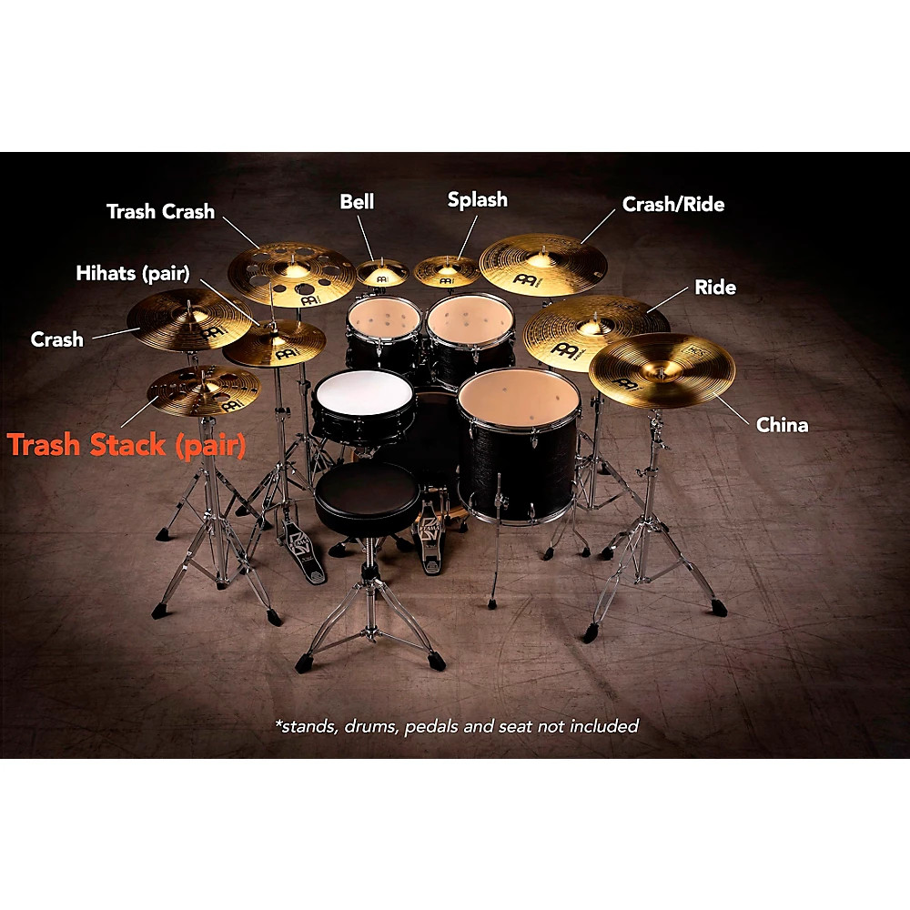 Meinl HCS Trash Stack Cymbal Pair 12 in.